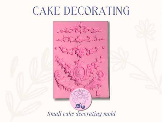 Frame border silicone mold , great for macaron decor 2"