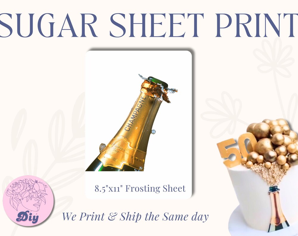 Sugar Sheet Champagne Print
