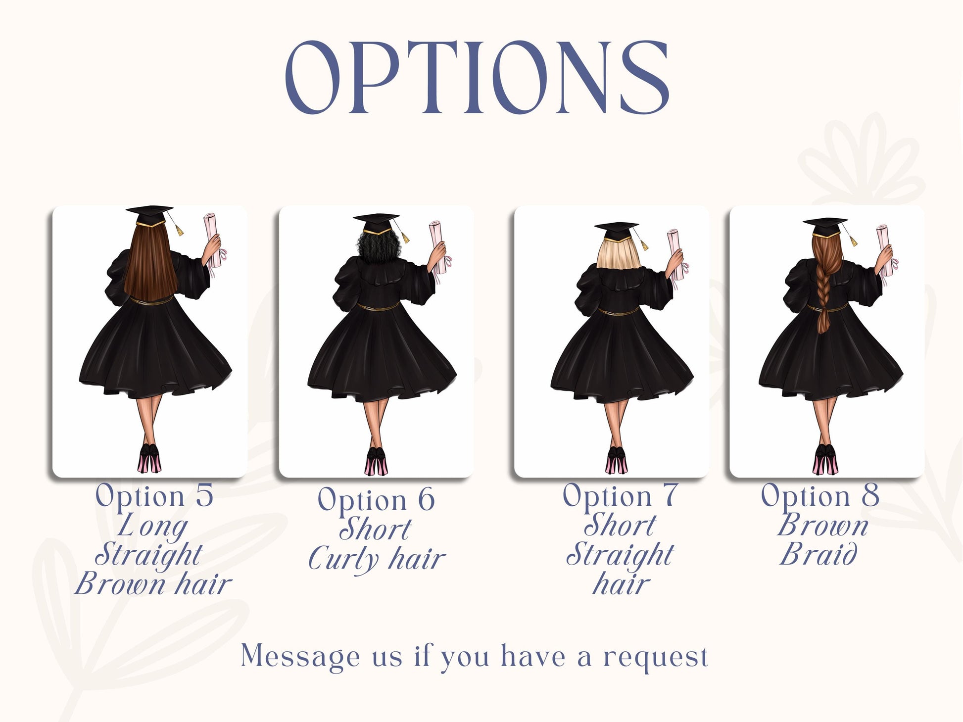 Sugar Sheet Graduation Latina Girl Woman graduating Print - class of 2025 - edible sheet for cake