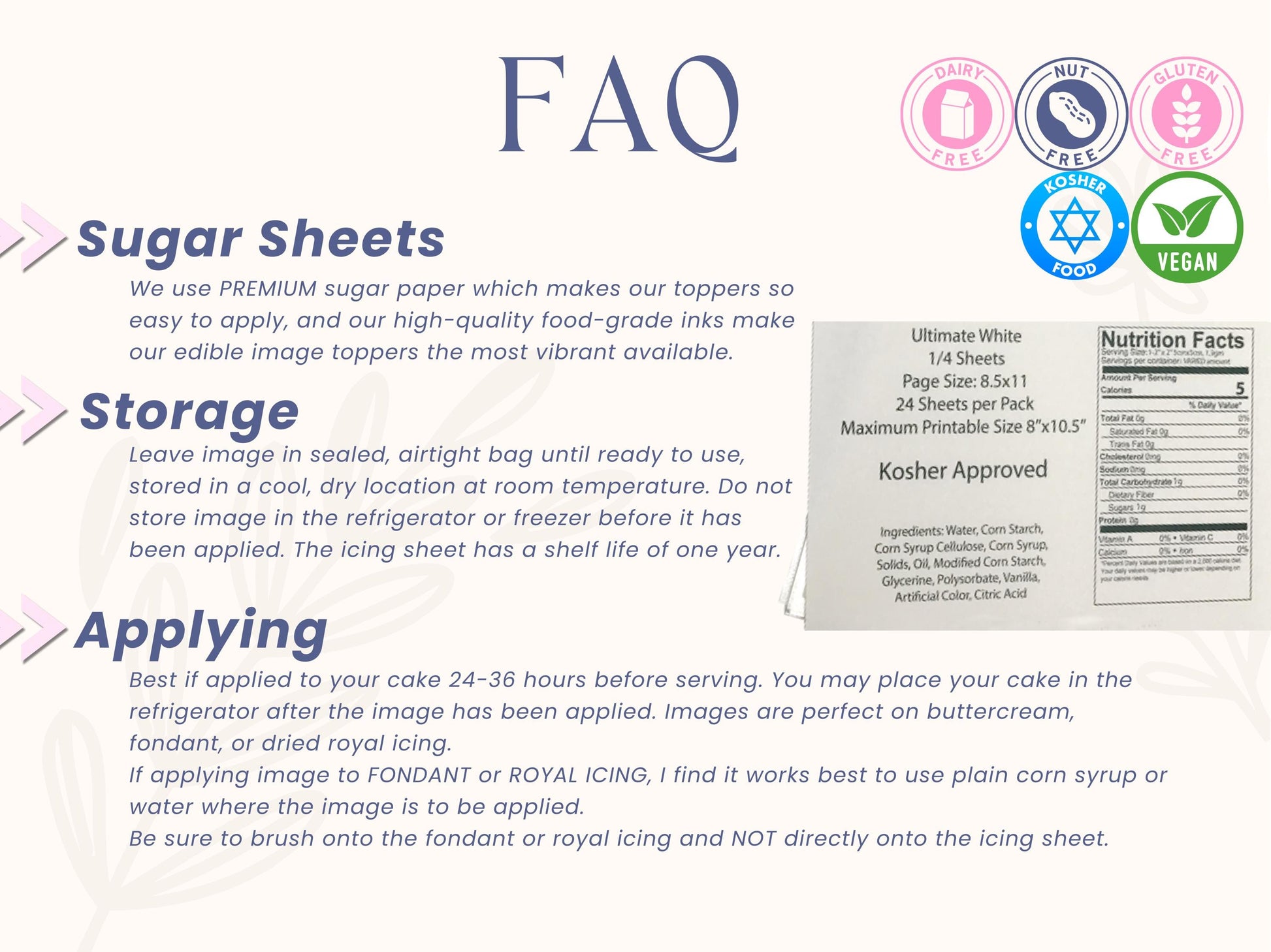 Sugar Sheet Pink Champagne Print