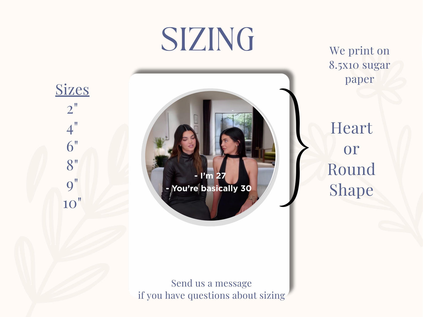 Kardas dian sister Edible Sugar Sheet | She’s Basically 30 Funny Cake Topper | 27th Birthday or 30th Birthday Party | Printed Frosting Image