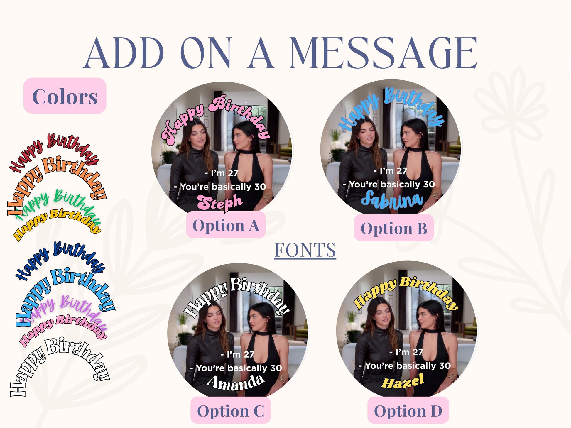 Kardas dian sister Edible Sugar Sheet | She’s Basically 30 Funny Cake Topper | 27th Birthday or 30th Birthday Party | Printed Frosting Image