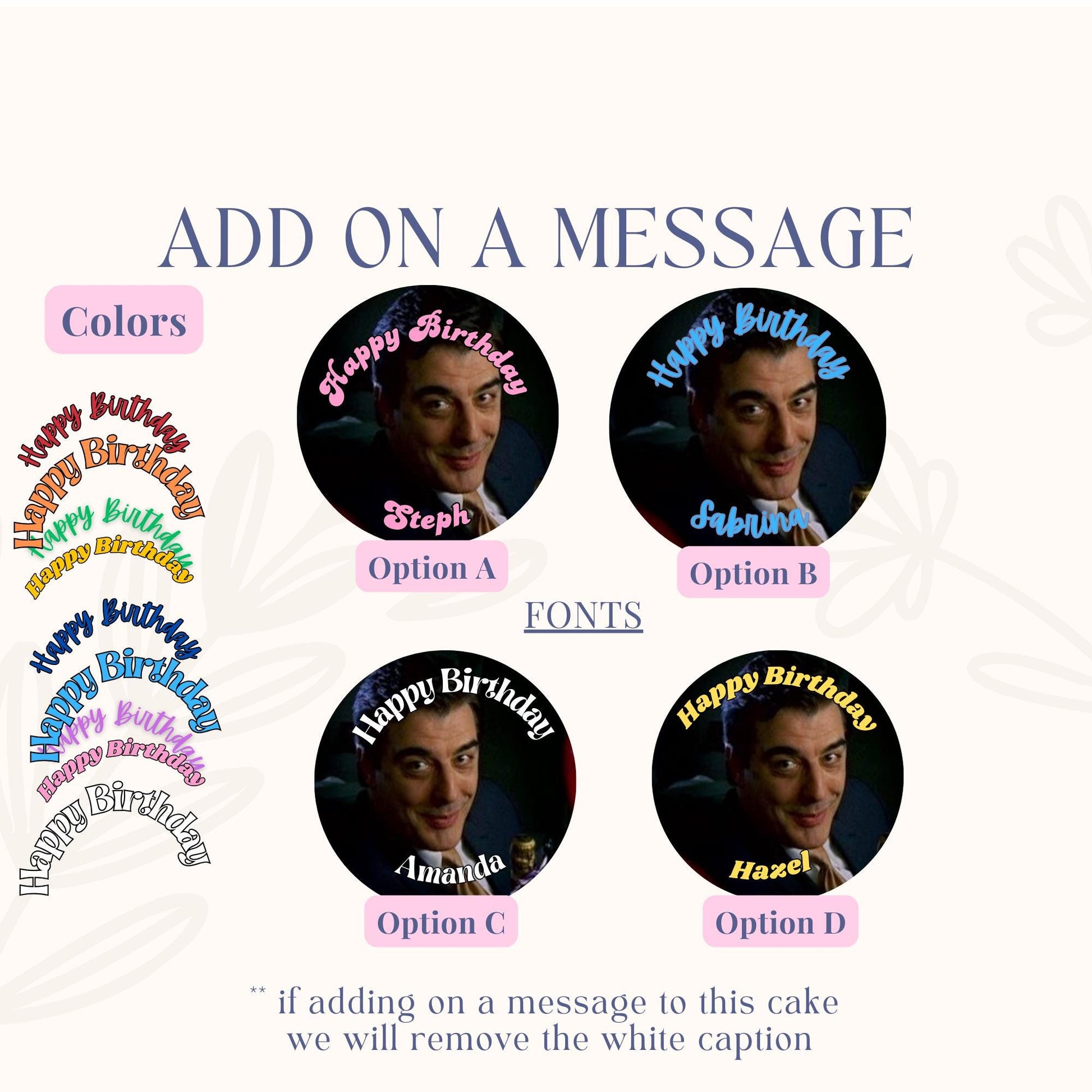 Mr. Big Happy Birthday Baby Edible Sugar Sheet | Sex & the City Inspired Cake Topper | Birthday Frosting Image | Printed Cake Decoration