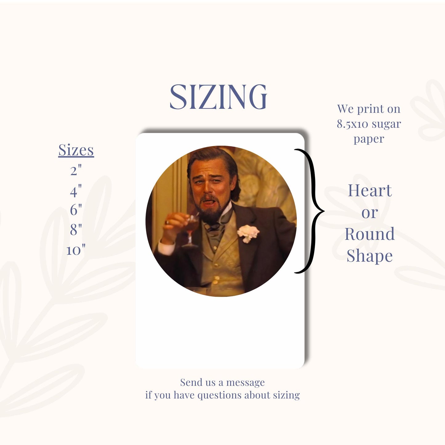 Leo nardo Di Caprio Meme Edible Sugar Sheet |Nooo Don’t Turn 25 Funny Cake Topper | 25th Birthday Frosting Image| Printed Cake Decoration