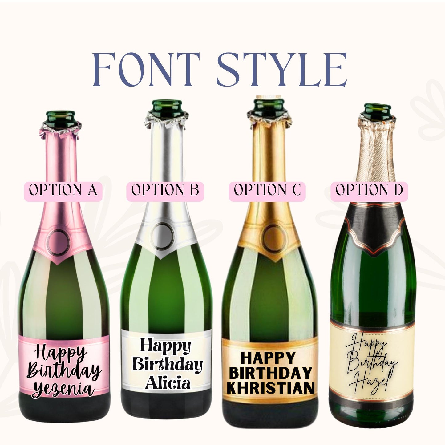 Champagne Full Bottle Cake Topper | Sugar Sheet | Bubbly Birthday Party | Edible Image