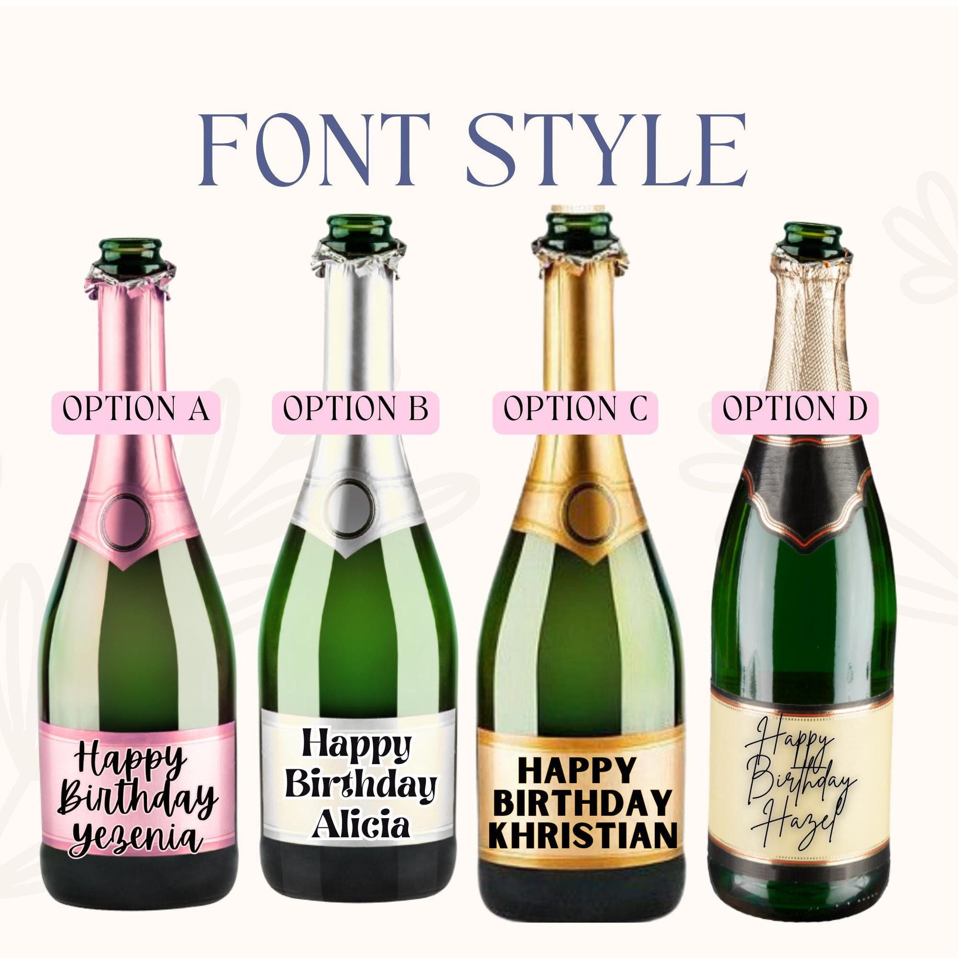 Champagne Full Bottle Cake Topper | Sugar Sheet | Bubbly Birthday Party | Edible Image