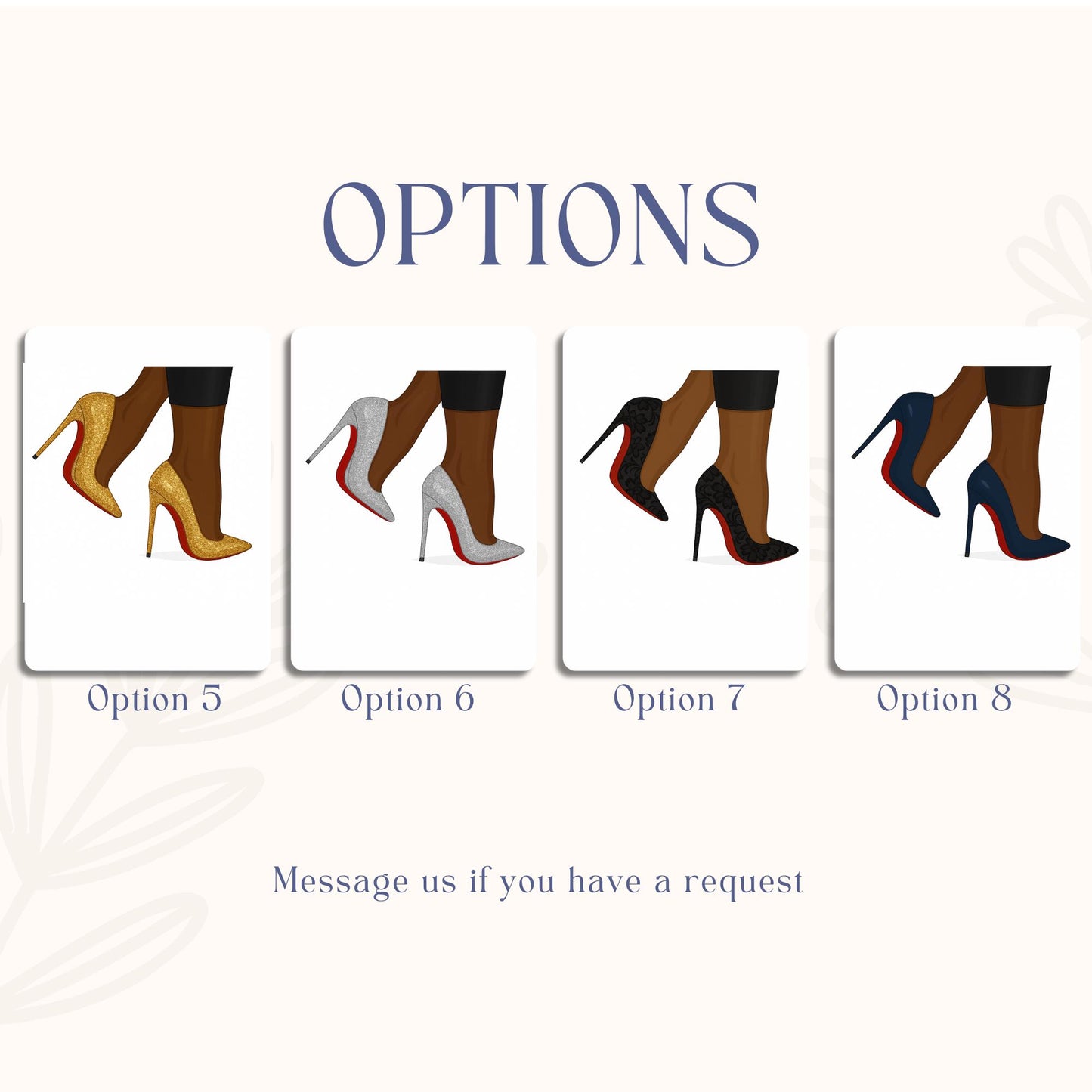 Sugar Sheet High heels Print - Brown skin - Classy elegant shoes cake edible sheet for cake for her