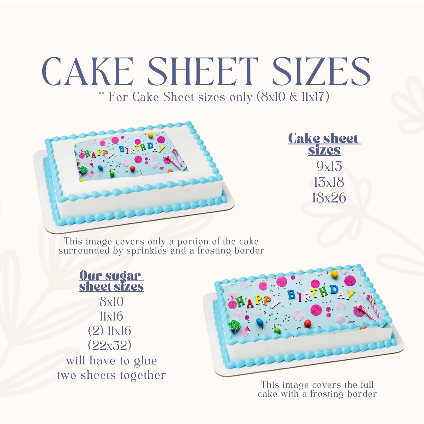 Minimalist Square 2026 Calendar Cake Topper – Custom Date Editable Sugar Sheet A3 A4