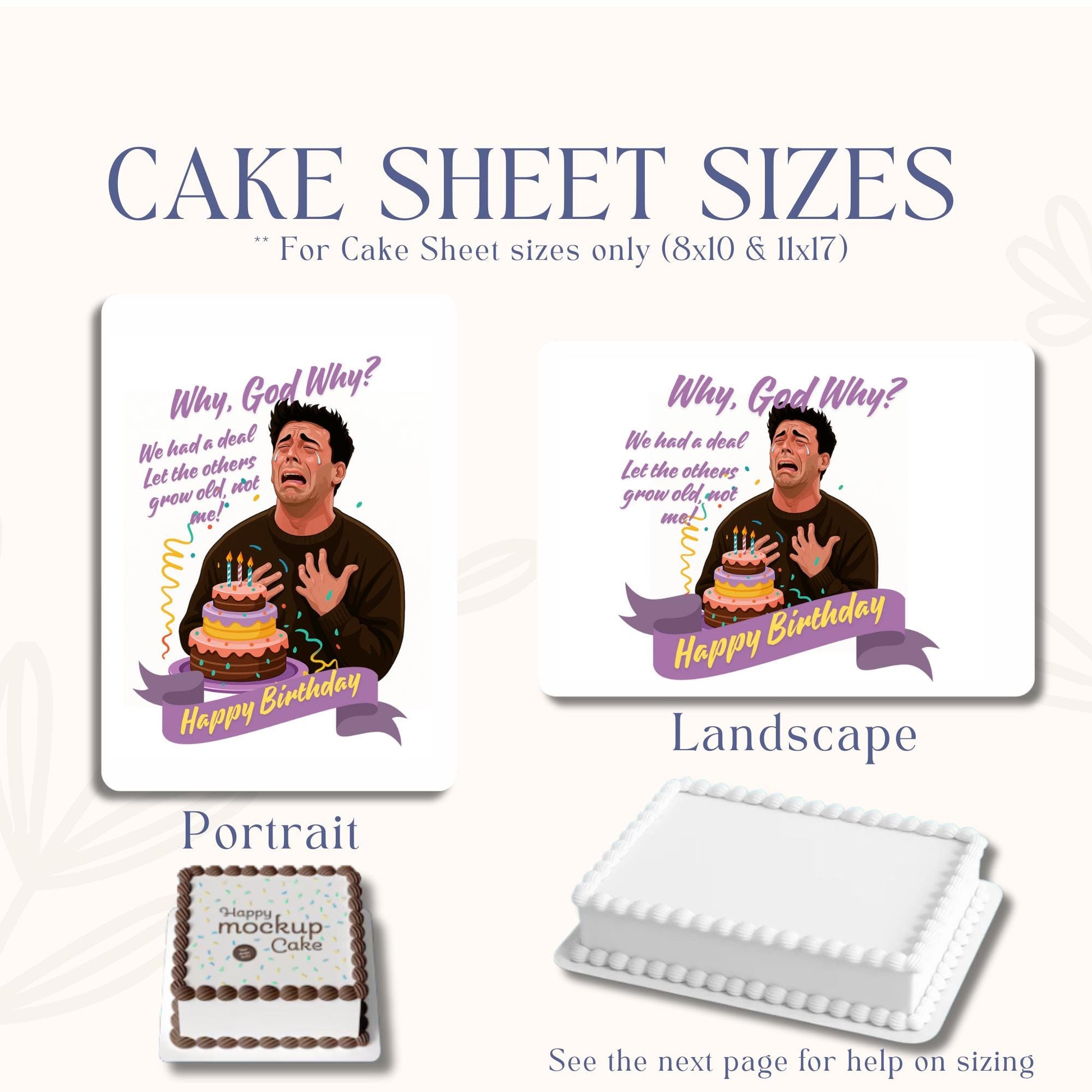 2026 Custom Calendar Sugar Sheet Print - Edible Cake Topper, Personalized Date