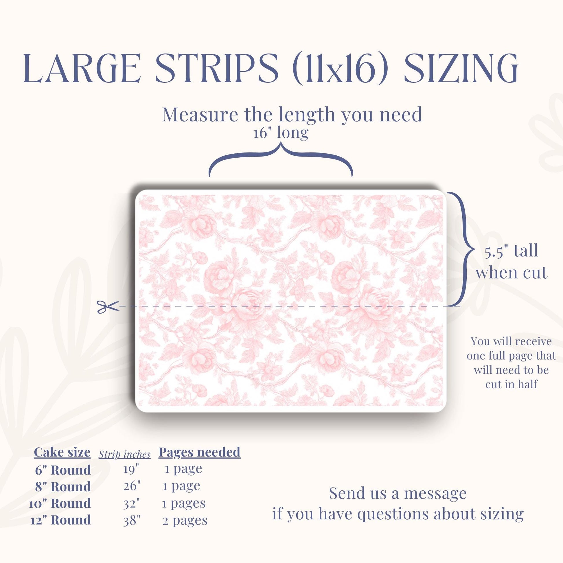 Pink Floral Print Sugar Sheet – Pink Toile Fabric Theme Edible Image for Cakes & Cookies | Print Frosting Sheet for elegant cake Birthday