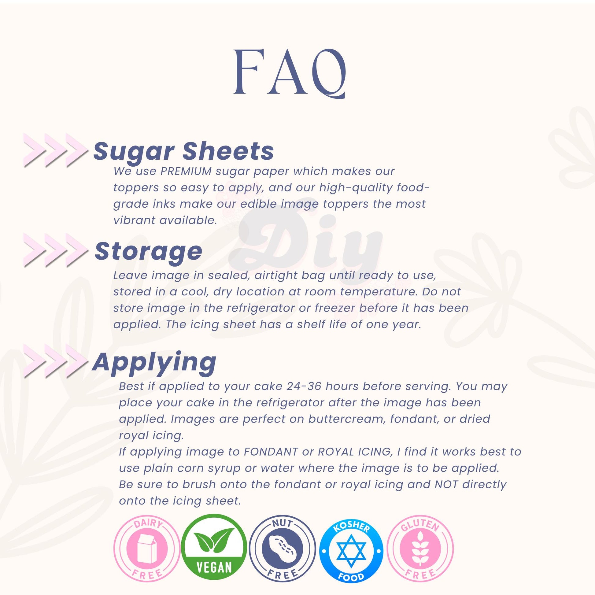 Wafer paper print | Cake topper | Custom message | Topper Decoration heart and round shape