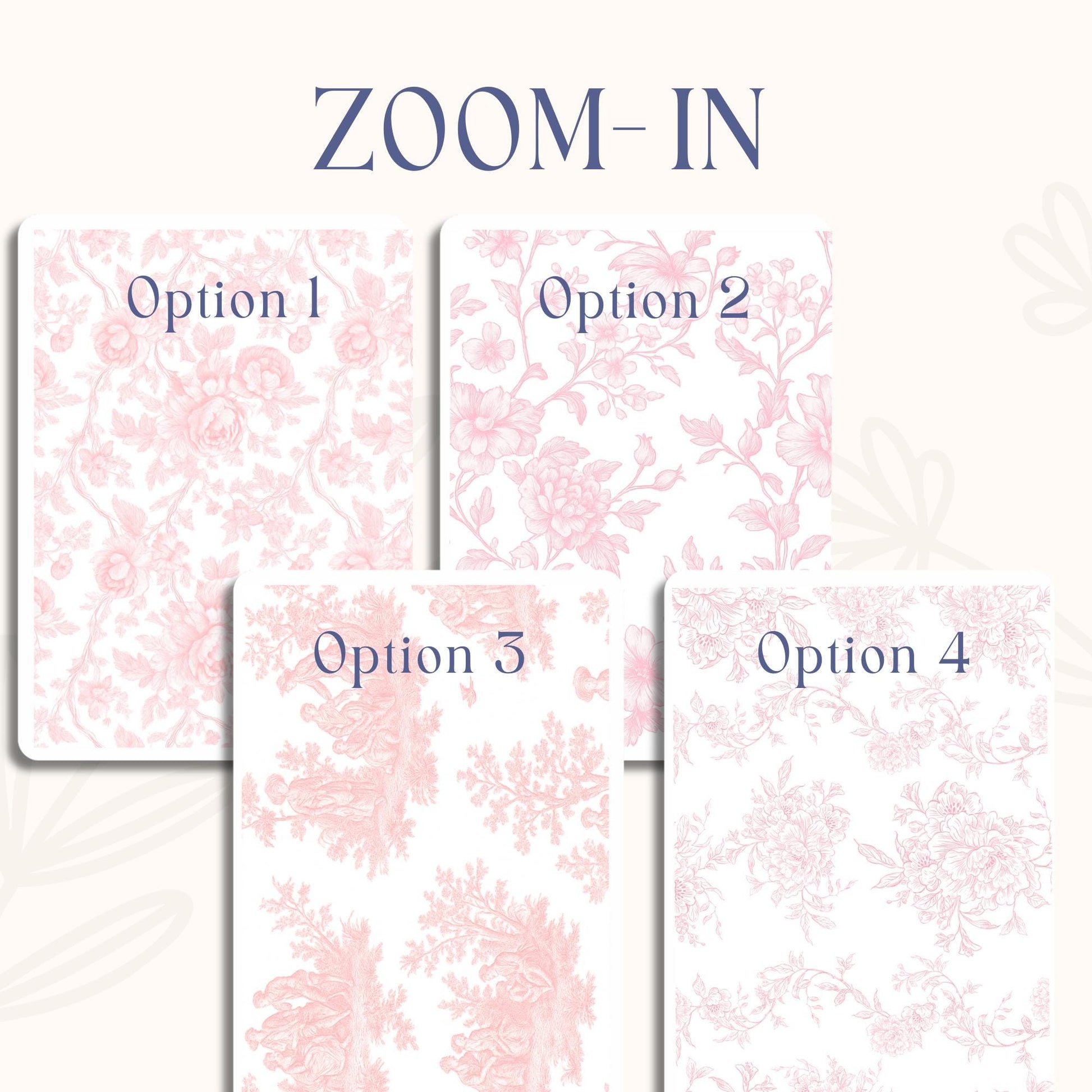 Pink Floral Print Sugar Sheet – Pink Toile Fabric Theme Edible Image for Cakes & Cookies | Print Frosting Sheet for elegant cake Birthday