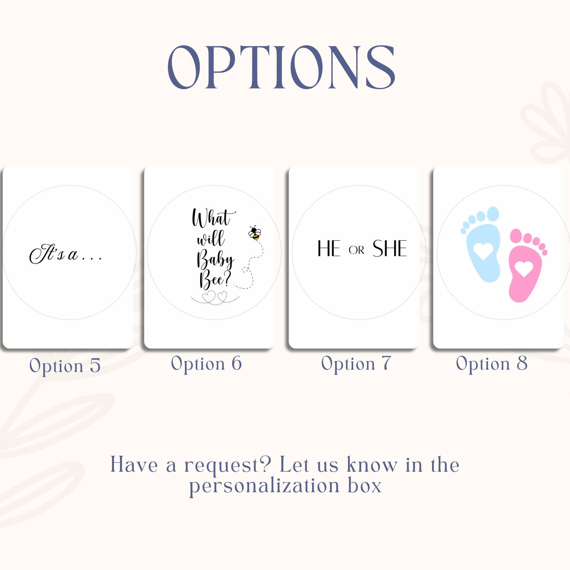 Gender Reveal Sugar Sheet – Babyshower Party Edible Image print A3 A4