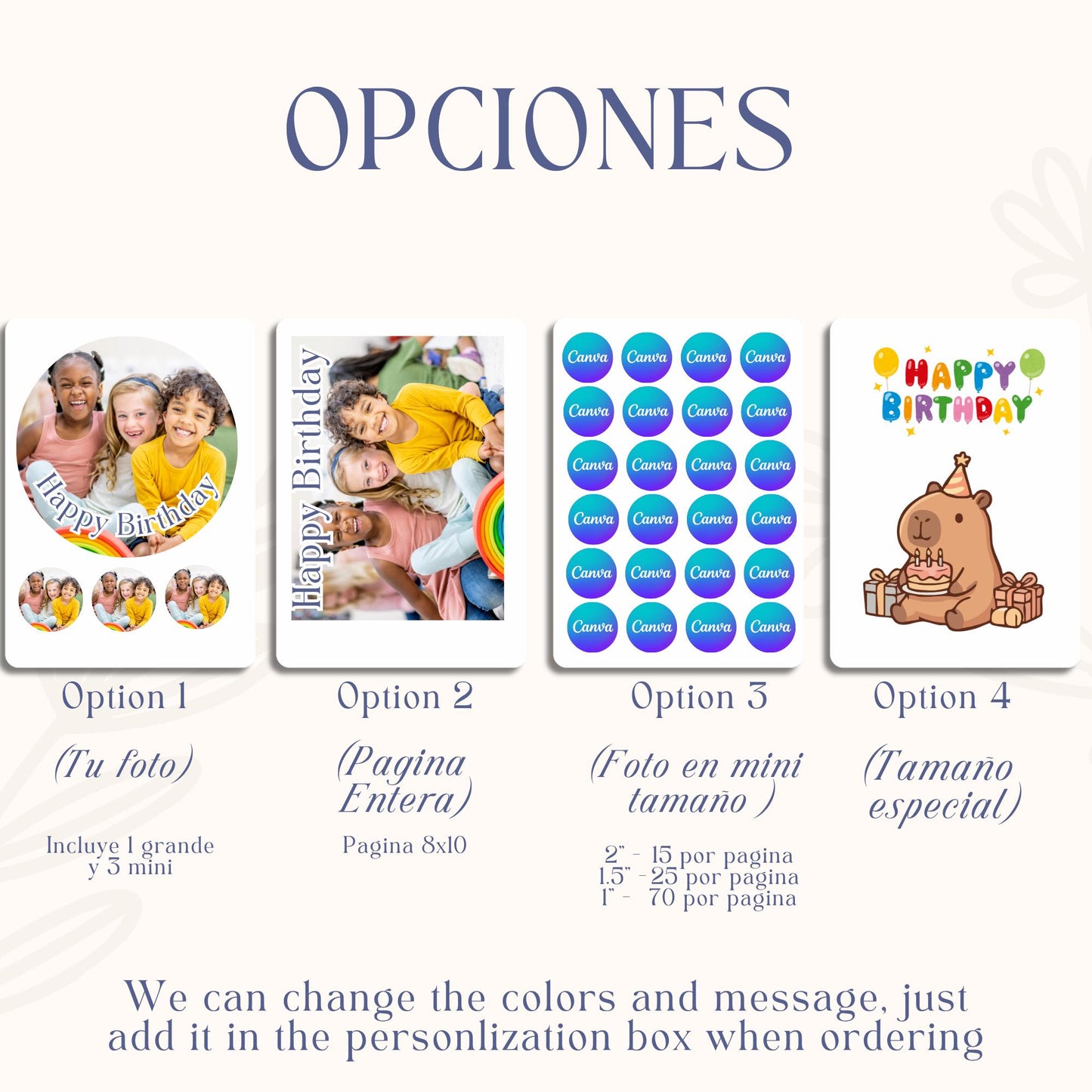 Impresión en papel de oblea para gelatina | Topper para pastel | Mensaje personalizado | Gelatina decorada | Decoración topper