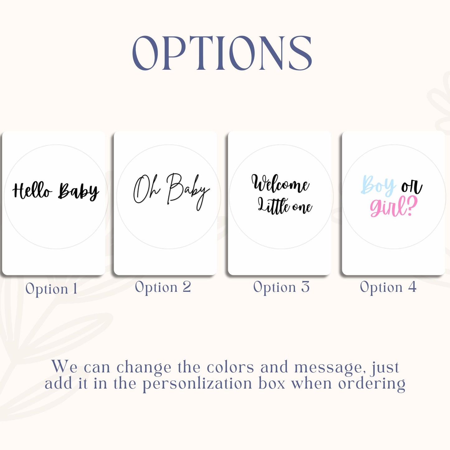 Oh Baby Sugar Sheet – Modern Baby Shower Edible Image
