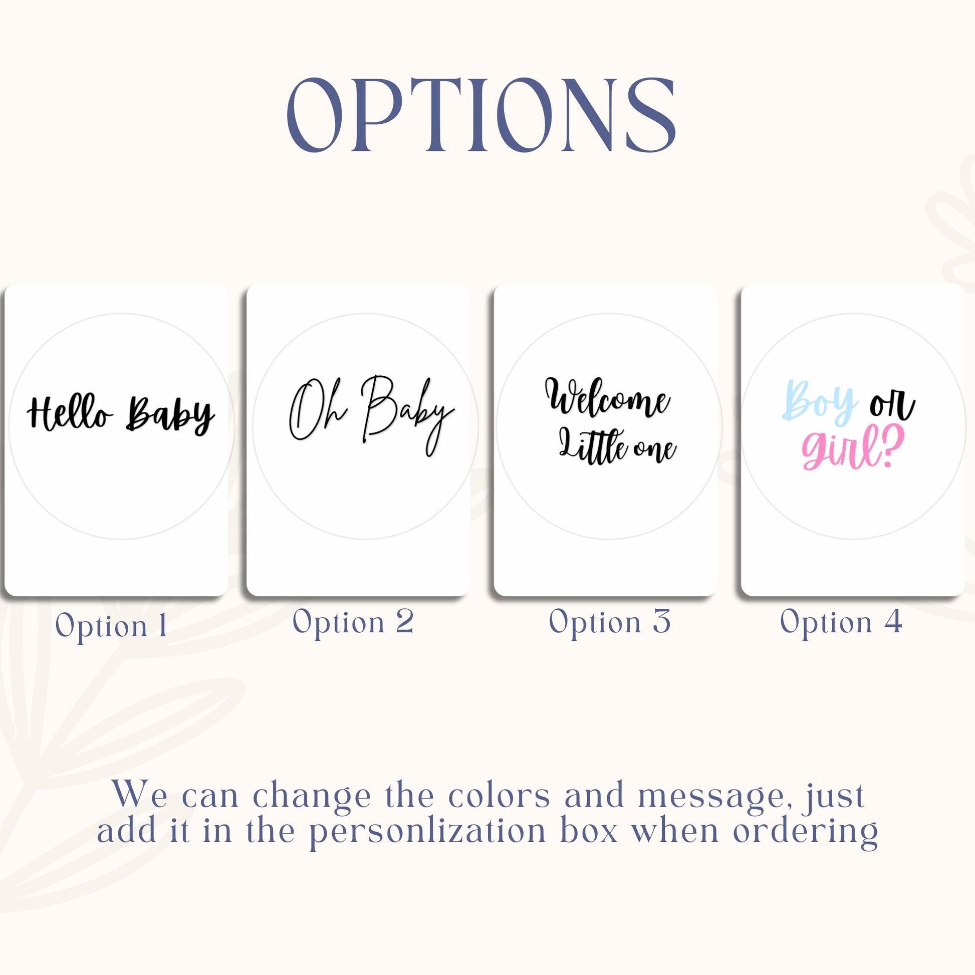 Oh Baby Sugar Sheet – Modern Baby Shower Edible Image
