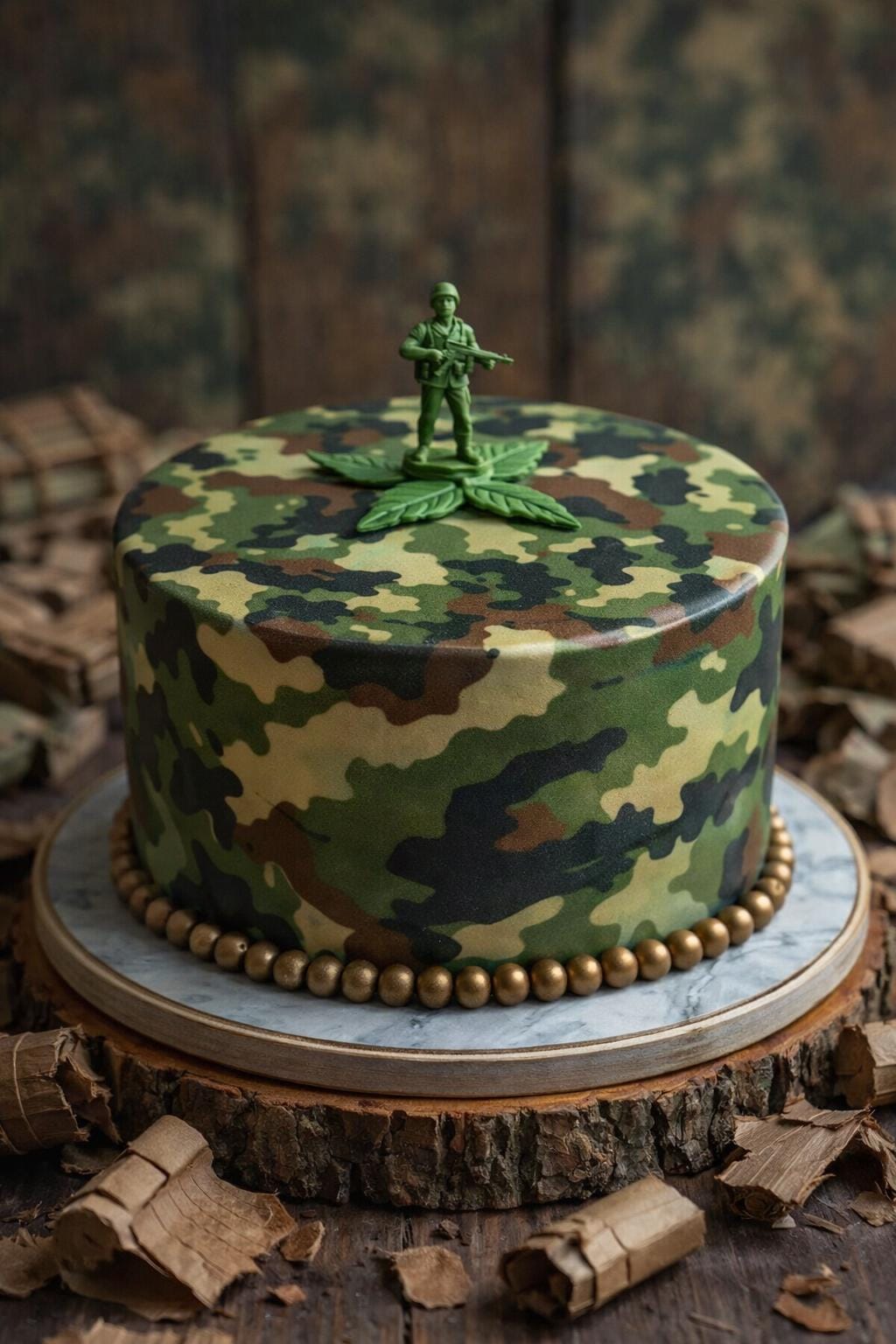 Camouflage Sugar Sheet – Army Camo Birthday Edible Image