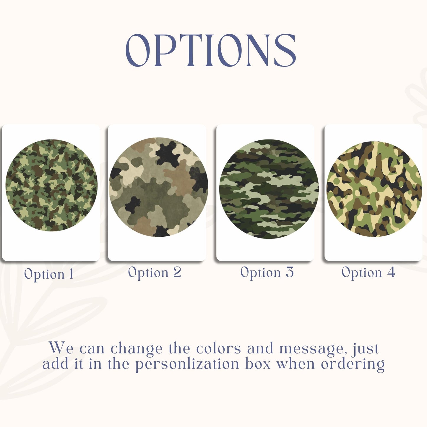 Camouflage Sugar Sheet – Army Camo Birthday Edible Image