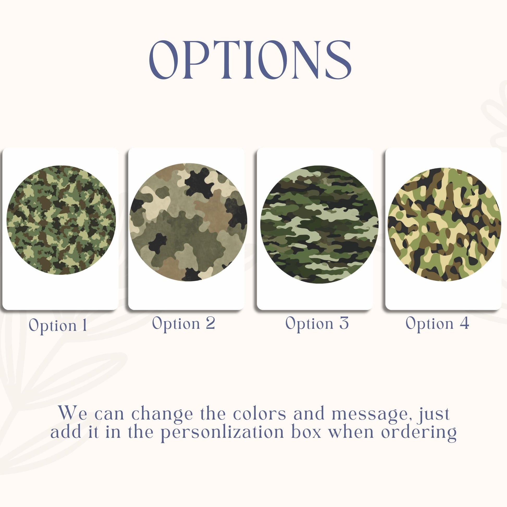 Camouflage Sugar Sheet – Army Camo Birthday Edible Image