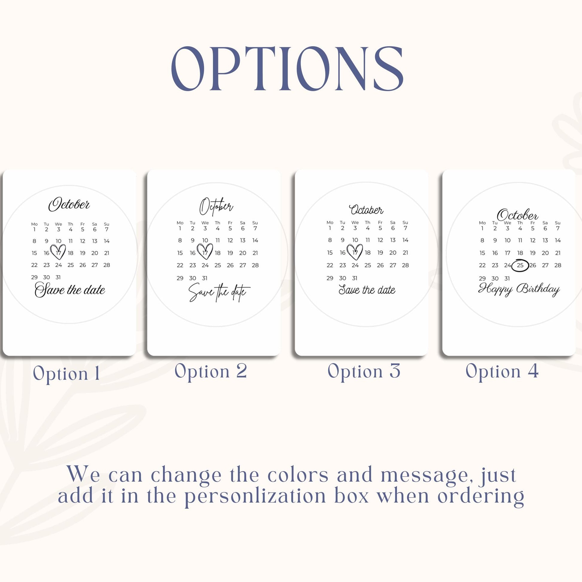 Minimalist Square 2026 Calendar Cake Topper – Custom Date Editable Sugar Sheet A3 A4