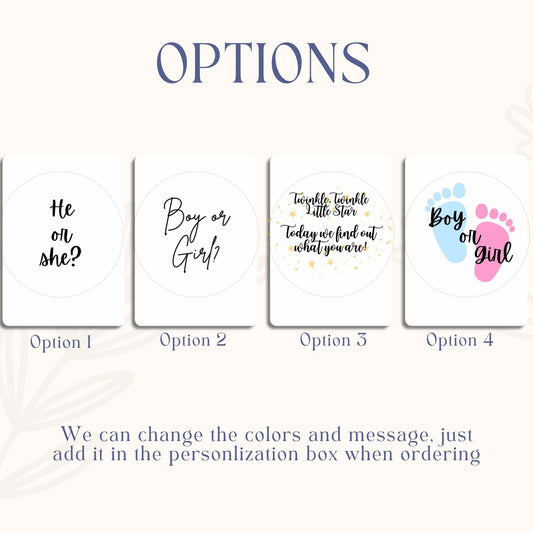 Gender Reveal Sugar Sheet – Babyshower Party Edible Image print A3 A4
